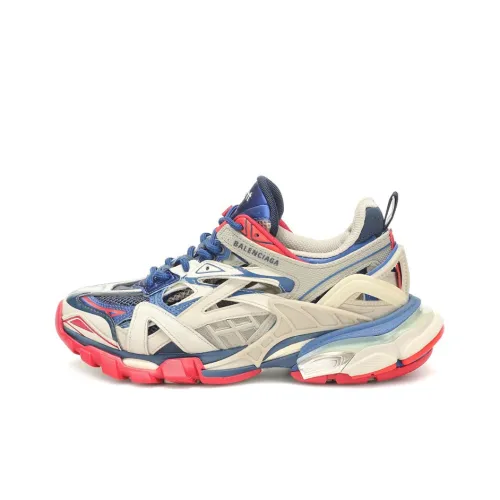 Balenciaga Track 2,0 Low Топ Толстоподошвенные кроссовки Женские Красный синий