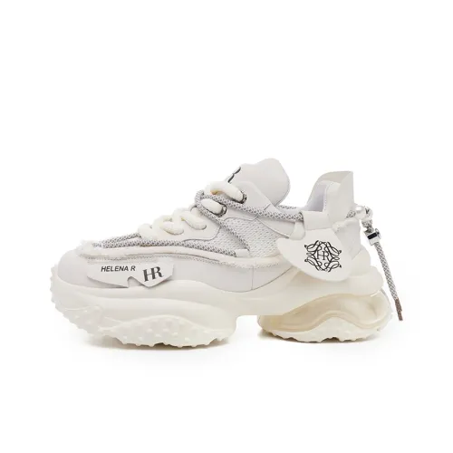 HR Low Топ Толстоподошвенные Кроссовки 7,5 см Женские Бежевые