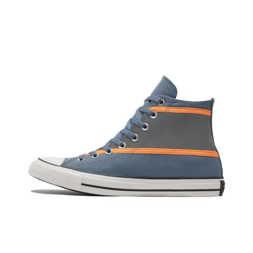 Converse Chuck Taylor All Star Устойчивые к истиранию Легкие Амортизирующие Высокие Кеды Унисекс Синие Серые