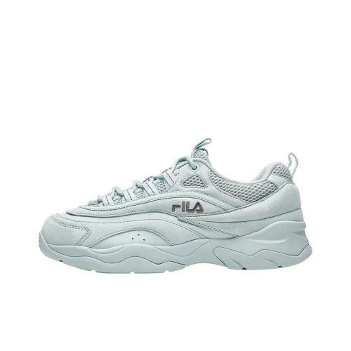 FILA FUSION Ray 1 Low Топ Толстая подошва Кроссовки Мужские Небесно-Серый