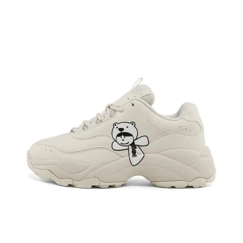 KAPPA Износостойкие Низкие Топ Кроссовки с Толстой Подошвой Женские Хаки