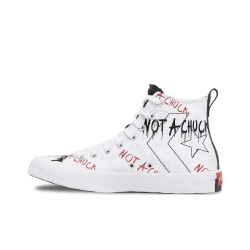 Конверс Not A Chuck Hi Белый Краска Drip High Топ Кеды Унисекс Белый черный