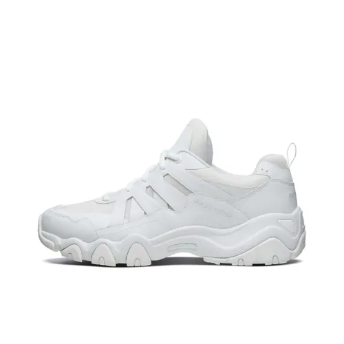 Skechers D'LITES 2,0 Low Топ Толстая подошва Кроссовки Мужские Белые