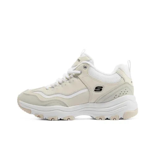 Skechers I Conik Поддержка Дышащий Легкий Низкий Топ Кроссовки с Толстой Подошвой Женские Естественный