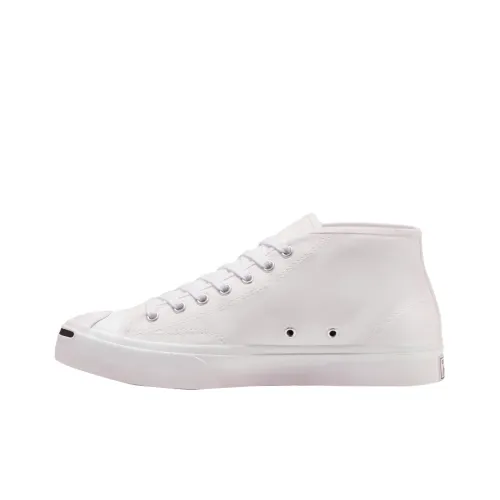 Конверс Jack Purcell Износостойкие MID Топ Кеды Унисекс Белый