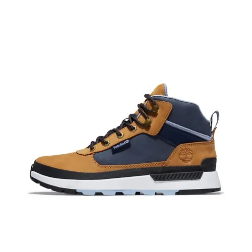 Timberland Field Trekker Chukka Устойчивый к истиранию длина до щиколотки внешний вид для активного отдыха синий желтый