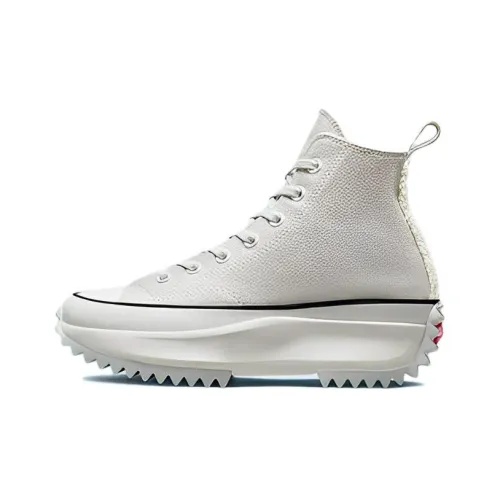 Converse Run Star Hike Шерпа Комбинированные Высокие Кеды Женские Серый Белый Черный