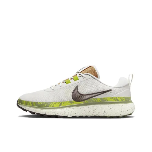 NIKE INFINITY Ace Next Nature Shock Absorbers Slip Resistant Abrasion Resistant Низкий Топ Обувь для гольфа Унисекс Белый Зеленый