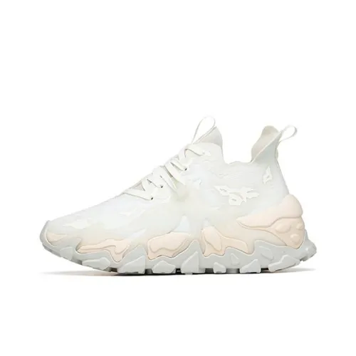 ANTA Средство для удаления мозолей Pro Амортизирующие стельки Устойчивые к истиранию Низкий топ Кроссовки с толстой подошвой Женские Белый Розовый