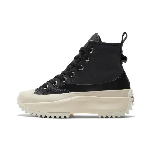 Converse Run Star Hike High Топ Кеды Унисекс Черный Серый