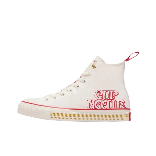 Nissin Foods x Converse Chuck Taylor All Star 'Чашка Noodle Оригинальный' Высокие Кеды Унисекс Белый Красный