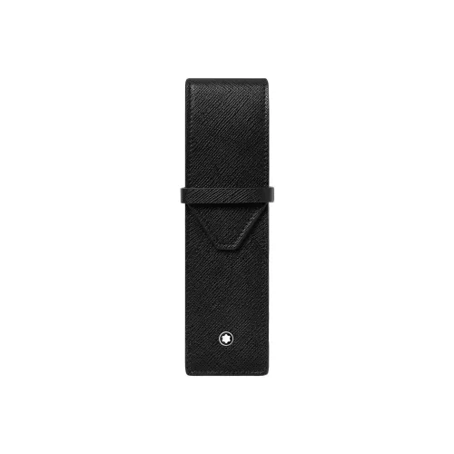 MONTBLANC Сумка для украшений из крупнозернистой коровьей кожи 2 шт. комплект мерч мужской черный