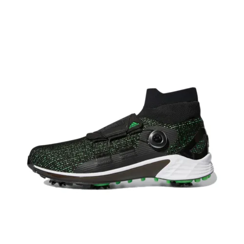 Adidas ZG21 Motion PRIMEGREEN BOA Slip-перчатка Resistant MID Топ Golf Shoes Men's Black Green