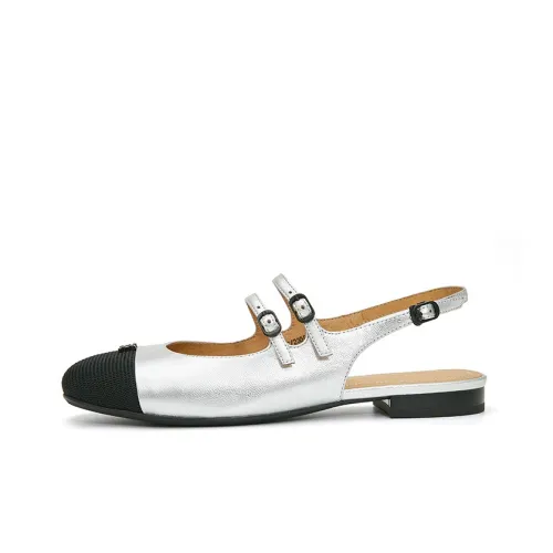 Marie Claire Женские повседневные туфли, мерцающее серебро, женские