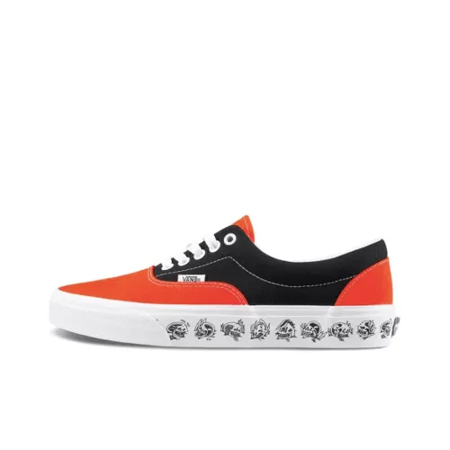Vans Era Высота Увеличивающие Низкие Кеды Унисекс Черные Оранжевые