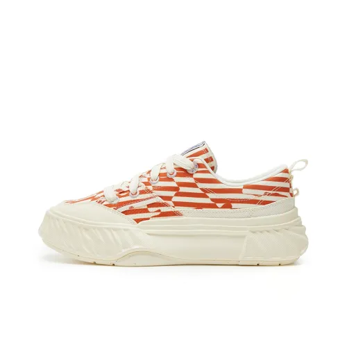 FILA Fosso Low-Top Canvas Shoes Fire Red Women's