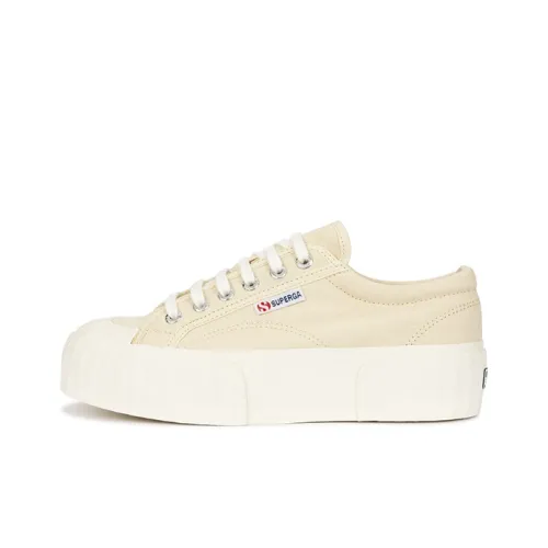 SUPERGA Low-Top Canvas Shoes Ecru Women's
