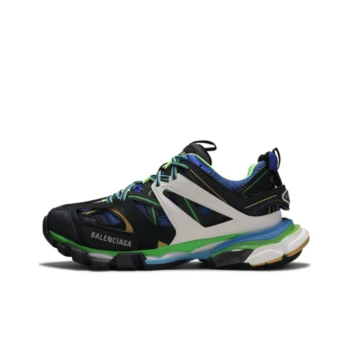 Balenciaga Track Low Top Толстая подошва Кроссовки Мужские Черные Синие