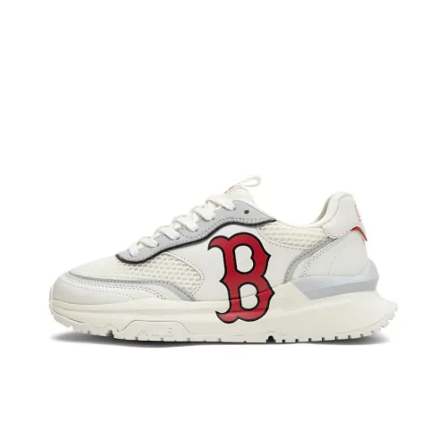 MLB Chunky Runner Boston Red Sox Slip-resistant Abrasion-resistant Low Top Footwear Double Layer Unisex Ivory