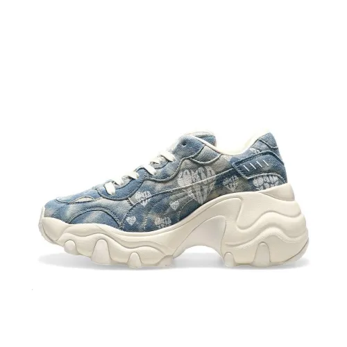 PUMA Pulsar Wedge Sandal Glitz Pulsar Wedge Wns Atmos Pink Амортизация Низкий Топ Телесный Кроссовки Женские Синий Белый