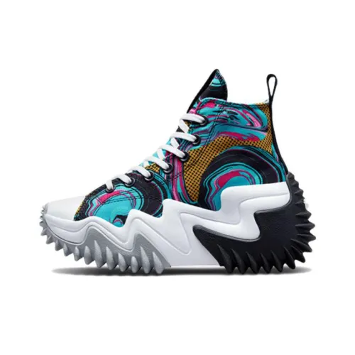 Конверс Run Star Motion Платформа '90s Маркированные Высокие Кеды Унисекс Многоцветные