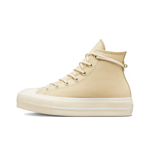 Converse Chuck Taylor All Star Lift Платформа Холст Высокие Кеды Женские Желтые