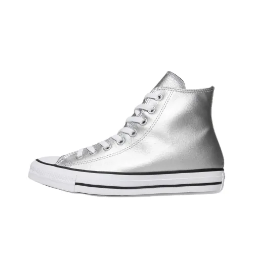 Converse Chuck Taylor All Star Матовый Металлик Высокие Кеды Серебряные Высокие Кеды Женские Серебряные