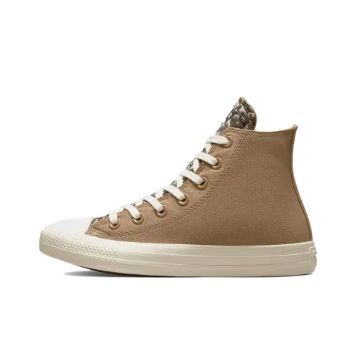Converse Chuck Taylor All Star Desert CAMO Устойчивый к истиранию верх Высокие кеды Женские Коричневый
