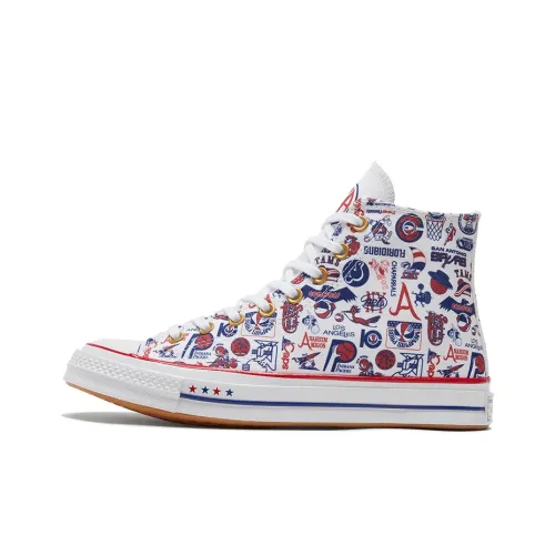 Converse 1970s High Top Canvas Shoes Unisex White Blue