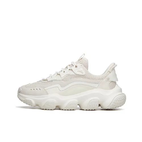 ANTA Zhou White 2,0 Low Топ Толстая подошва Кроссовки Мужские Серый Белый