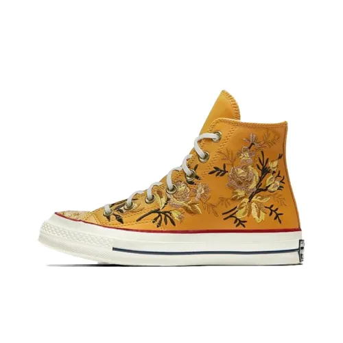 Конверс 1970s Chuck 70 Parkway Floral High Top Canvas Shoes Women's Yellow