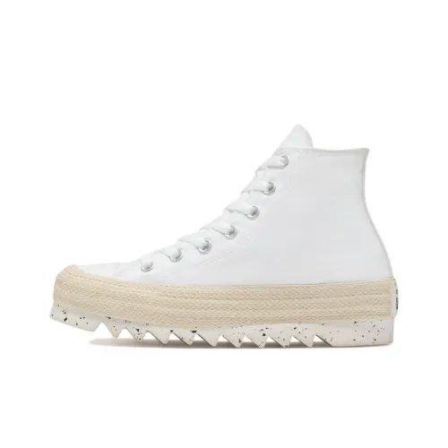 Converse Chuck Taylor All Star Espadrilla Trek Платформа Высокие Кеды Унисекс Белый Коричневый