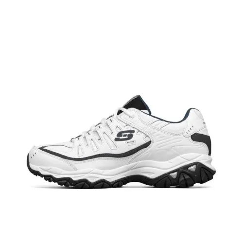 Skechers After Burn M. Форма Низкий Топ Толстая Подошва Кроссовки Белые