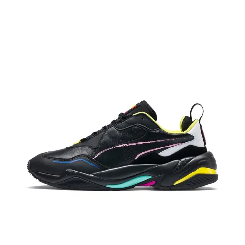 PUMA Thunder Bradley Theodord Low Топ Толстая подошва Кроссовки Унисекс Черный Розовый Желтый
