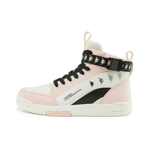 KAPPA Дышащие Высокие Кеды Женские Перламутрово-Розовые