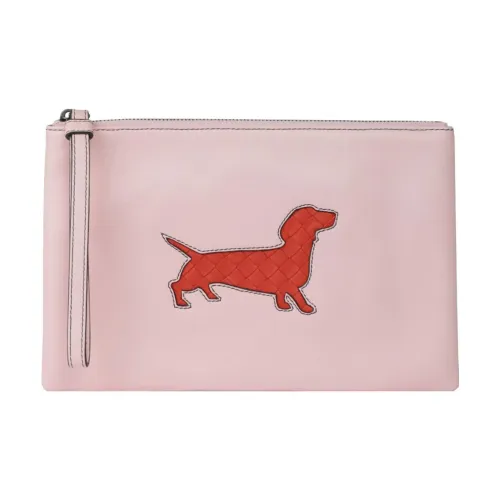 Bottega Veneta Кожа Запястье Сумка Клатч Женские Розовый