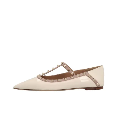 Valentino Rockstud Повседневная обувь Женская Бежевая