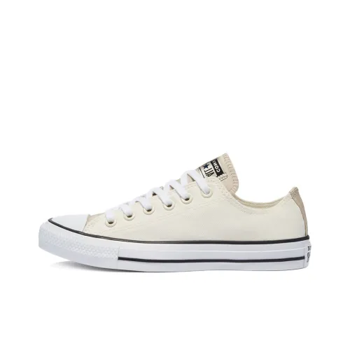 Converse Chuck Taylor All Star Устойчивый к истиранию Покрытие Легкий Низкий Топ Кеды Женские Экрю Классический Черный