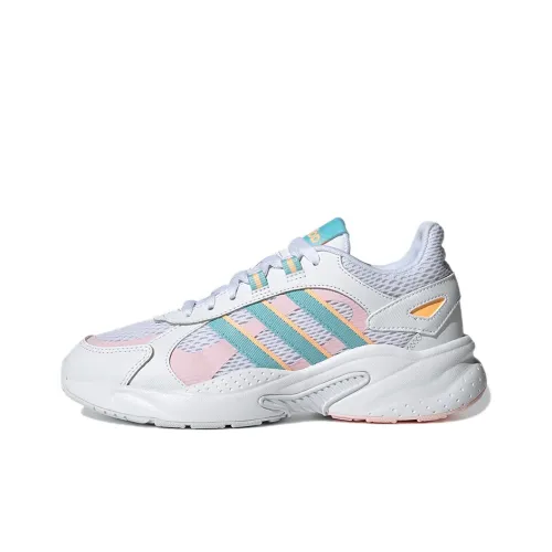 Adidas Neo Crazychaos Shadow Slip-resistant Low Top Footwear Women's White Blue Pink Multicolor Adidas Neo Crazychaos Shadow Slip-resistant Низкие Кроссовки Women's Белые Синие Розовые Многоцветные
