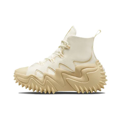 Конверс Run Star Legacy CX Платформа Высокие Кеды Женские Бежево-Желтые