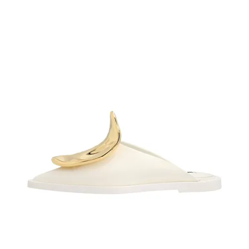 JIL SANDER Домашние тапочки Женские Золотисто-белый