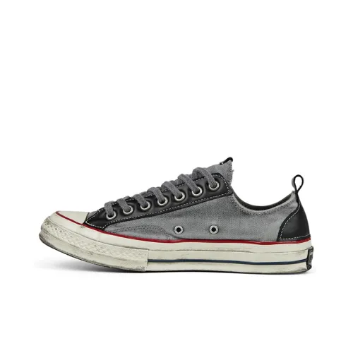 Converse 1970s Space Vintage Chuck Low Top Canvas Shoes Unisex Gray Black Конверс 1970s Space Vintage Chuck Low Top Кеды Унисекс Серый Черный