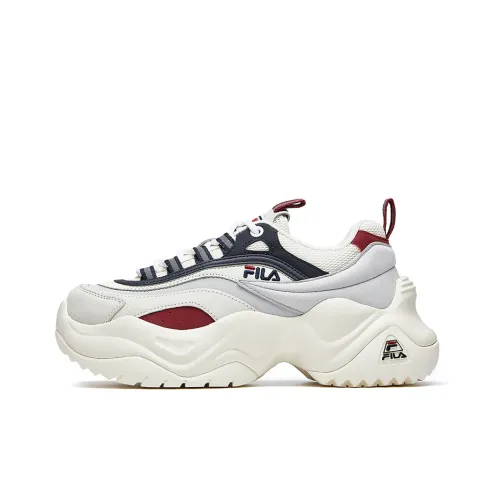 FILA FUSION Pose Ray Амортизация Устойчивость к истиранию Дышащий Низкий Топ Кроссовки для бега Женские Микро-белый