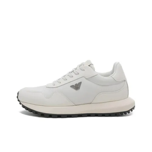 EMPORIO ARMANI Амортизация Низкий Топ Casual Мужской Экрю