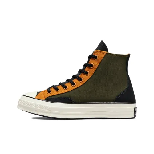 Converse Chuck 70 1970s Высокие Кеды Унисекс Армейский Зеленый Черный