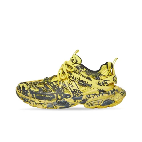 Balenciaga Track 1,0 Graffiti массивные кроссовки мужские желто-черные