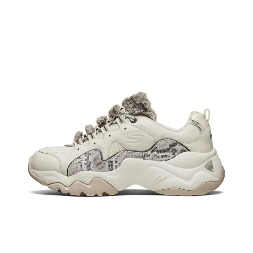 Skechers D'LITES 3,0 Low Топ Толстая подошва Кроссовки Женские Естественный