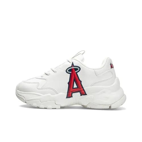 MLB Big Ball Chunky A противоскользящий устойчивый к истиранию низкий топ кроссовки с подошвой унисекс белый красный