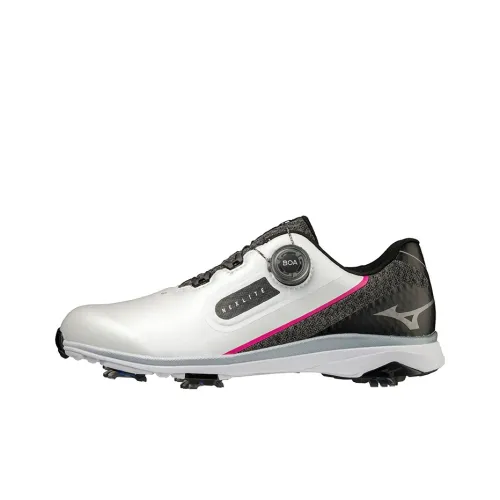 Mizuno Nexlite SL Bore Противоскользящая Устойчивая к износу Низкий Топ Обувь для гольфа Мужская Белый Черный