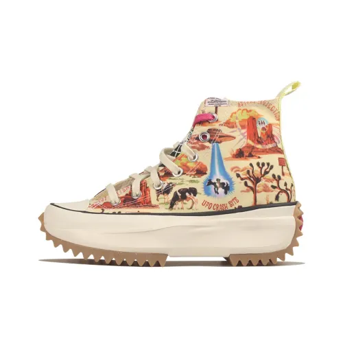 TWISTED Resort x Converse Run Star Hike Hi Высокие Кеды Унисекс Бежево-желтые